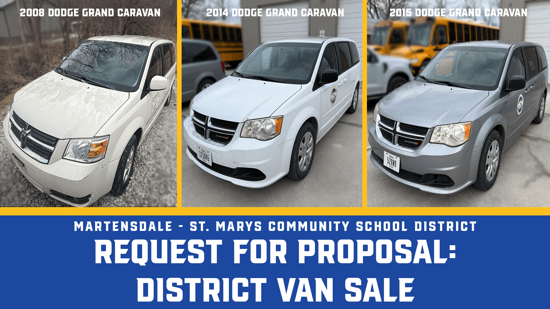 Request for Proposal: MSTM District Vehicles for Sale